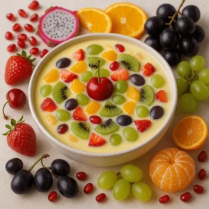 Fruit Custard সুস্বাদু ফলের কাস্টার্ড। সহজ ও দ্রুত ডেজার্ট তৈরি করুন ঘরে বসেই