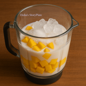 Easy Mango Milk Shake  সহজ ও মজাদার ঠান্ডা ঠান্ডা ম্যাঙ্গো মিল্কশেক রেসিপি